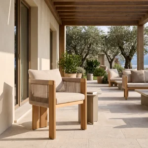 Minevra Wooden Garden Chair - 5