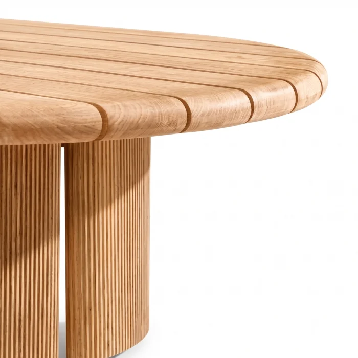 Minevra Wooden Garden Coffee Table - 4