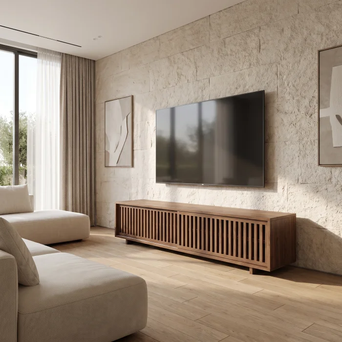 Newon Solid Wood TV Unit - 3