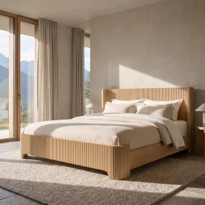 Nodi Natural Oak Bed Frame - 4