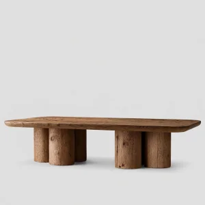 Nora Brown Oak Horizontal Coffee Table - 1