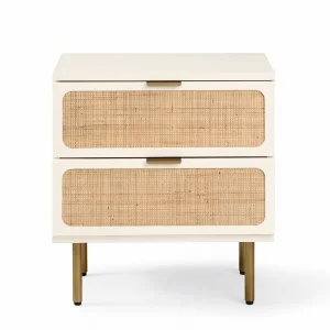 Noras Wicker Wood Nightstand - 2