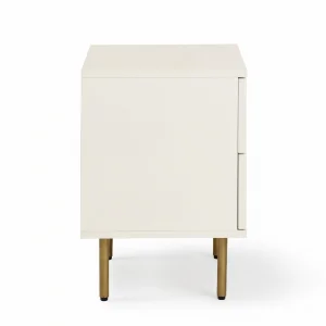 Noras Wicker Wood Nightstand - 4