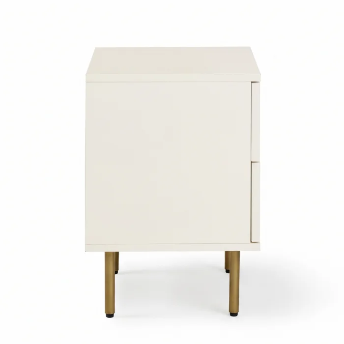 Noras Wicker Wood Nightstand - 4