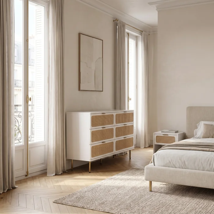 Noras Wicker Wood Dresser - 3
