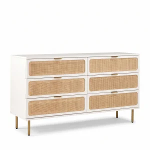 Noras Wicker Wood Dresser - 1