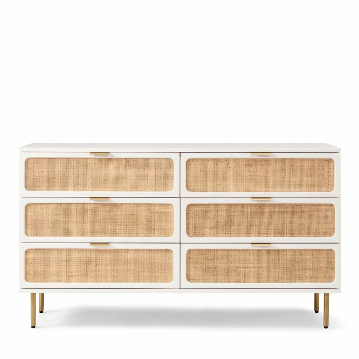 Noras Wicker Wood Dresser - 2