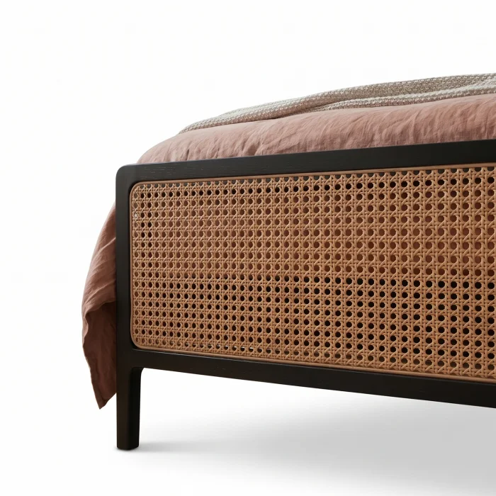 Noras Cane Wood Bed Frame - 5