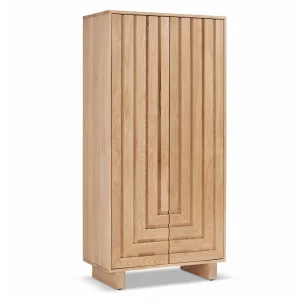 Normandy Natural Oak Vertical Wooden Console - 1