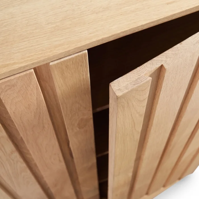 Normandy Natural Oak Vertical Wooden Console - 5