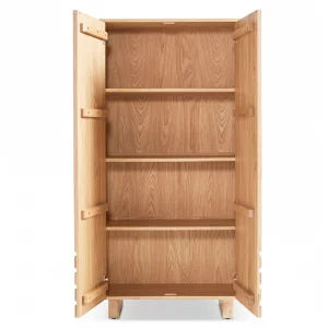Normandy Natural Oak Vertical Wooden Console - 3