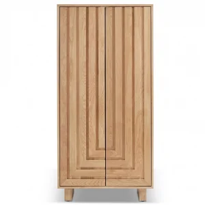 Normandy Natural Oak Vertical Wooden Console - 2