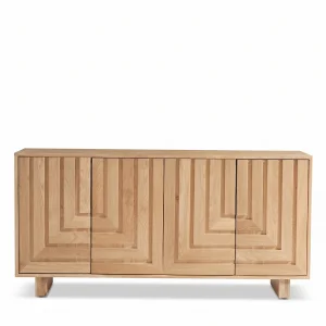 Normandy Natural Oak Horizontal Wooden Sideboard - 2