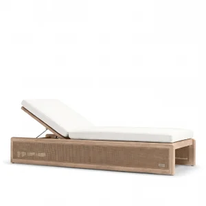 Perch Wooden Sun Lounger - 1