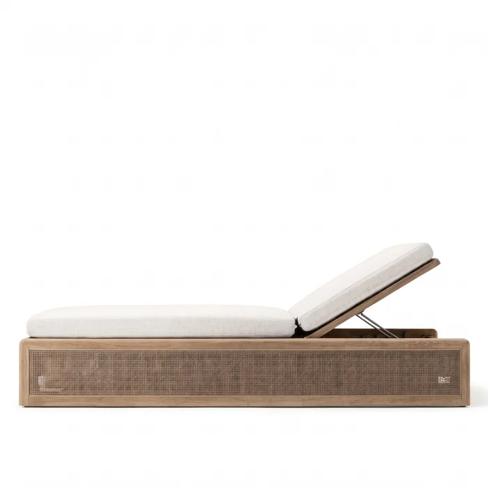 Perch Wooden Sun Lounger - 2