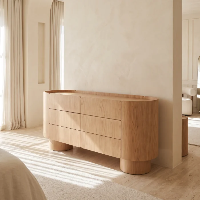 Prism Wooden Dresser - 4