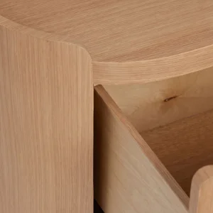 Prism Wooden Nightstand - 4