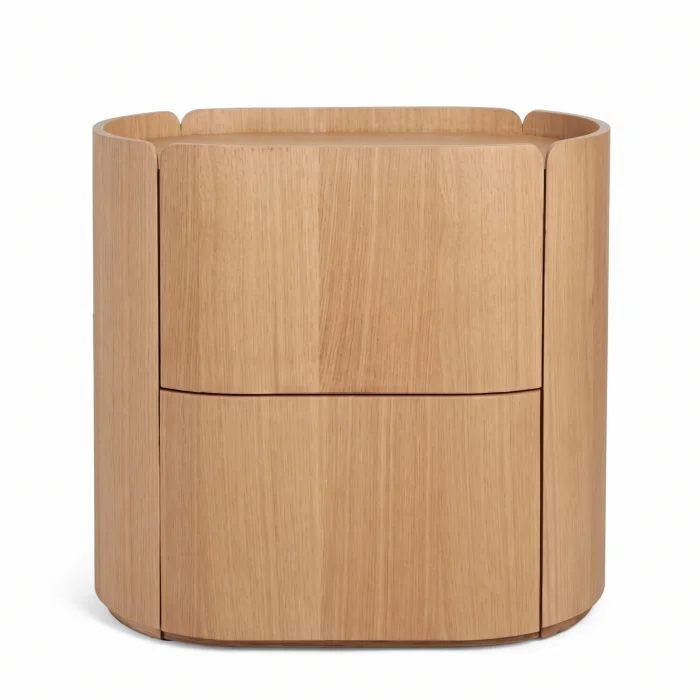 Prism Wooden Nightstand - 2