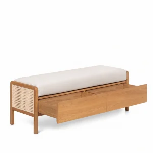 Retreat Wicker Wooden Bench - 3
