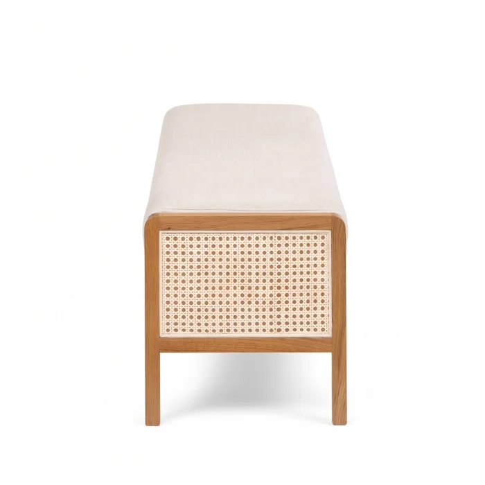 Retreat Wicker Wooden Bench - 4