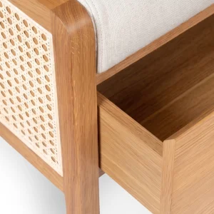 Retreat Wicker Wooden Bench - 8