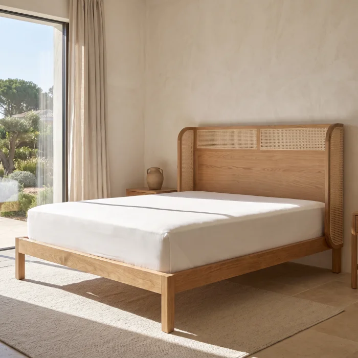 Retreat Wicker Wood Bed Frame - 5