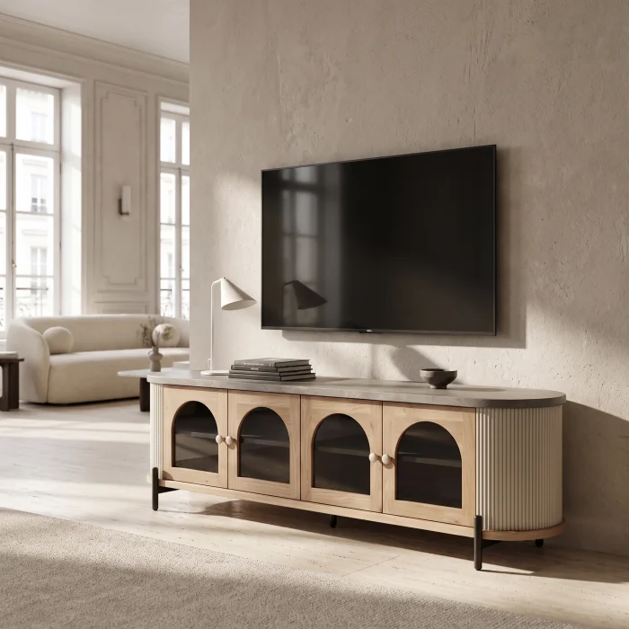 Revive Wooden TV Unit - 2