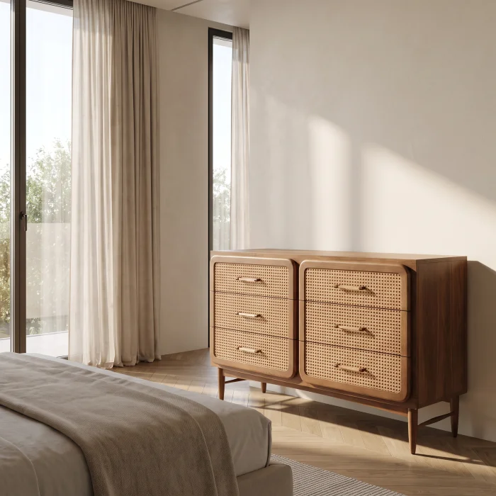 Rosaline Wooden Dresser - 4