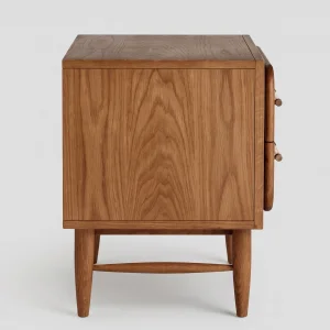 Rosaline Cane Wood Bedside Table - 4