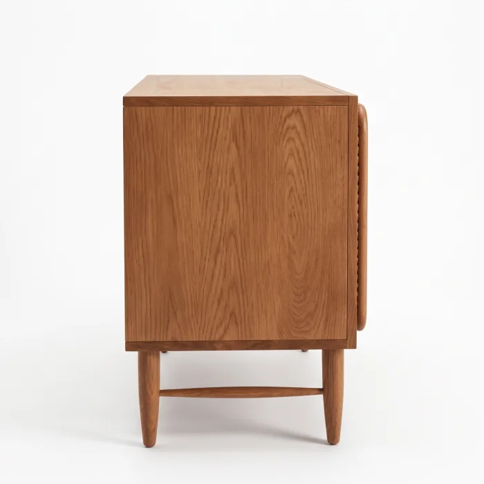 Rosaline Cane Wood Sideboard - 5