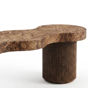 Slyvester 3-Seater Wooden Bench - 4