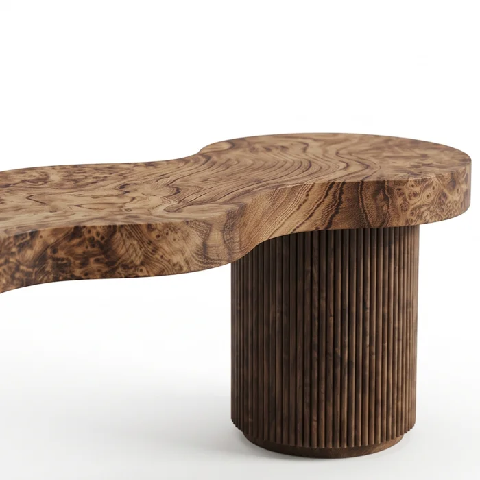 Slyvester 3-Seater Wooden Bench - 4