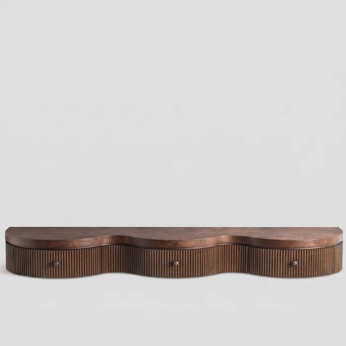 Slyvester Solid Wood Console Table - 2