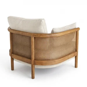Soffy Cane Wood Armchair - 3