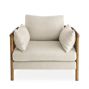 Soffy Cane Wood Armchair - 2