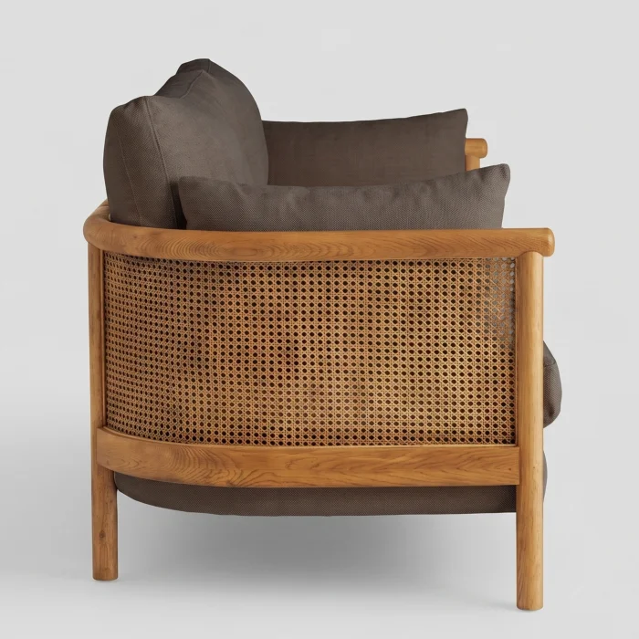 Soffy Wicker Wooden Sofa - 3