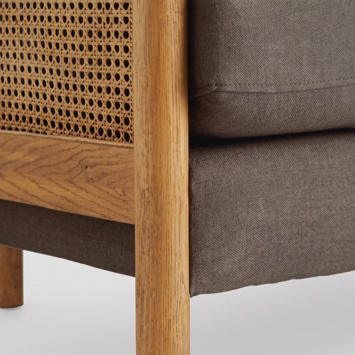 Soffy Wicker Wooden Sofa - 6