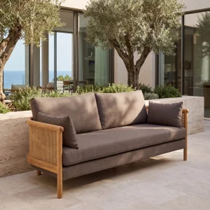Soffy Wicker Wooden Sofa - 4