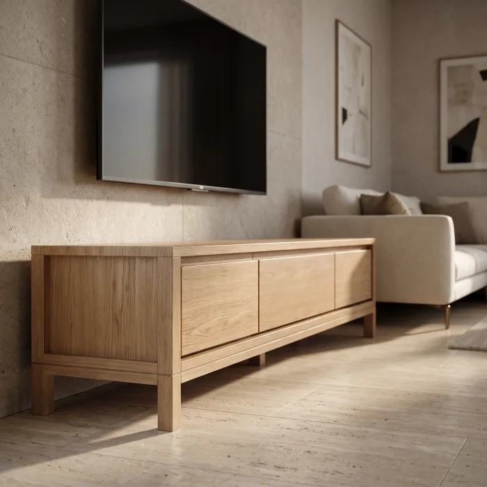 Soldre Solid Wood TV Unit - 4