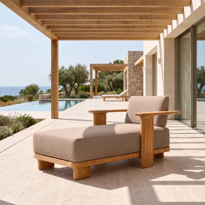 Star Wooden Daybed Sunbed - 4