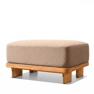 Star Wooden Ottoman - 1