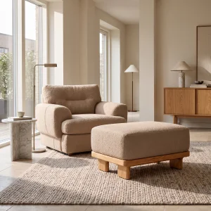 Star Wooden Ottoman - 3