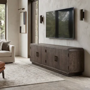 Thora Dark Wood TV Unit - 3