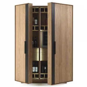 Vino Solid Wood Wine Cabinet - 4
