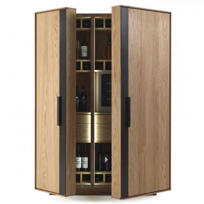 Vino Solid Wood Wine Cabinet - 4