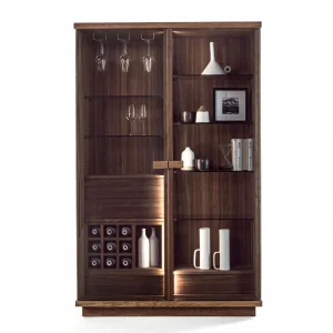 Winny Solid Wood Wine Cabinet - 2