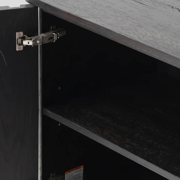 Wishy Black Wooden Sideboard - 5