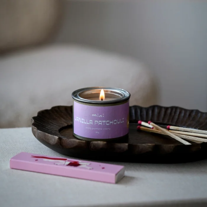 Vanilla Patchouli Mini Teneke Mum - 2