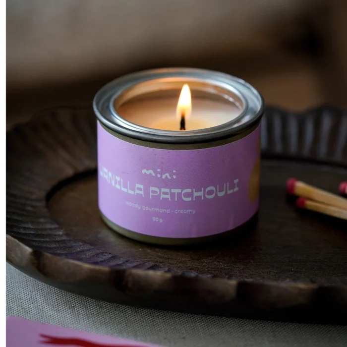 Vanilla Patchouli Mini Teneke Mum - 5