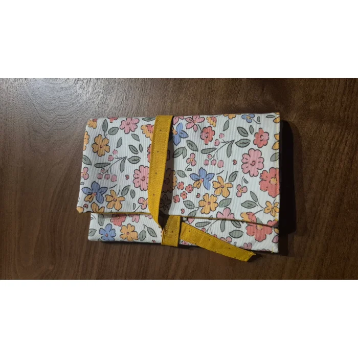 Foldable Floral Pen & Brush Case Organizer - 2